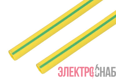 Трубка термоусадочная 25.0/12.5 1м желт./зел. Rexant 22-5007