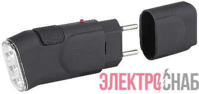 Фонарь SDA10M (3хLED аккум. прямая подзарядка евро; блист.) ЭРА C0041258