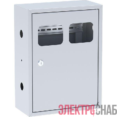 Щит ЯУР на 2 счетчика с двумя DIN-рейками (400х300х150) Basic EKF uerm-din-400-2