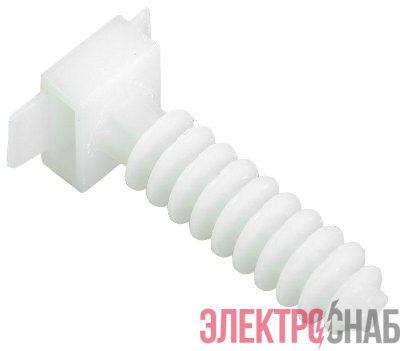 База дюбельная БД 35х10 под хомут бел. (уп.100шт) IEK UHP32-35-10-100-K01