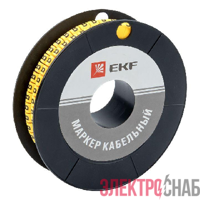Маркер каб. 2.5кв.мм "B" (ЕС-1) (уп.1000шт) EKF plc-KM-2.5-B
