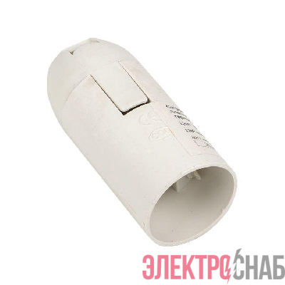 Патрон E14 пластик. подвесной термостойкий пластик бел. EKF LHP-E14-s