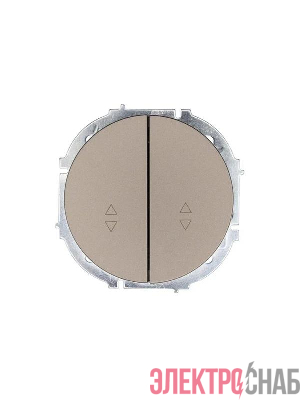 Выключатель проходной 2-кл. СП OSEN 10А IP20 механизм титан LEZARD 743-3788-106