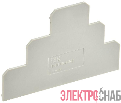 Заглушка для CTS-ML 3 ур. 2.5кв.мм сер. IEK YCT13-00-3-K03-002-ZGL