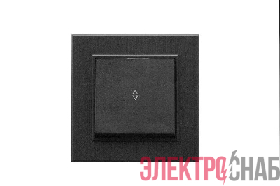 Выключатель проходной 1-клав. Karea LINE STAR чер.Makel 86054005