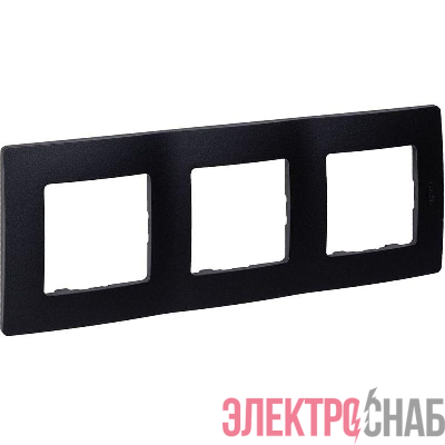 Рамка 3-м Etika антрацит IEK 672583