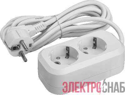 Удлинитель 2х3м с заземл. 16А IP20 90513 OPE-S-02-300-Е-3х1 ОНЛАЙТ 90513