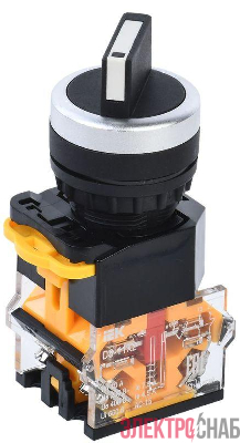 Переключатель D8-11X2 на 2 полож. 1НО+1НЗ черн. IEK BSW30-11X2-3-24-2-K02
