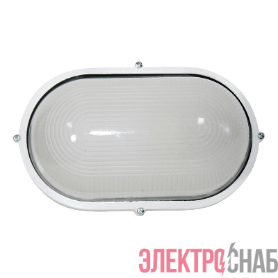 Светильник "Банник" 1201 НПП 03-100-017 1х100Вт E27 IP65 овал большой корпус бел. Элетех 1005500932