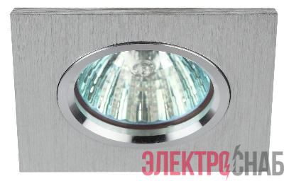 Светильник KL57 SL литой "алюминевый " MR16 12В/220В 50Вт серебр. ЭРА Б0017254