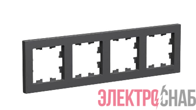 Рамка 4-м AtlasDesign универс. базальт SE ATN001404