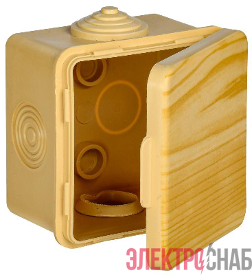 Коробка распаячная ОП КМ 65х65х50 IP54 откид. крышка 4 ввода сосна IEK UKO31-065-065-050-K34-54