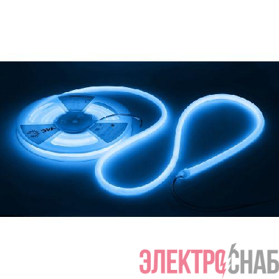 Лента светодиодная LS2835-9.6-120-24-B-IP68-5м 24В термостойкая для бани син. (в комплекте: 2 заглушки; 10 крепежей)(уп.5м) Эра Б0062350