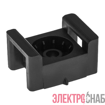 Площадка под стяжку для прямого монтажа 22х16мм черн. (уп.100шт) Rexant 07-2111