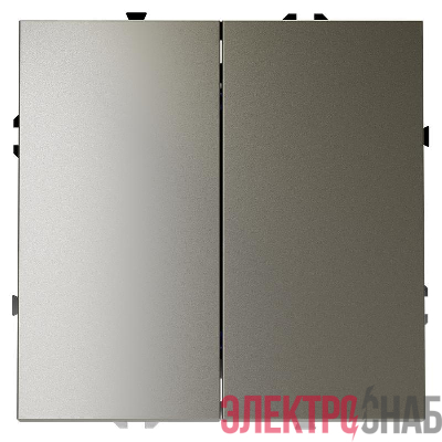 Выключатель 2-кл. СП S70 10А механизм шелк Voltum VLS020104