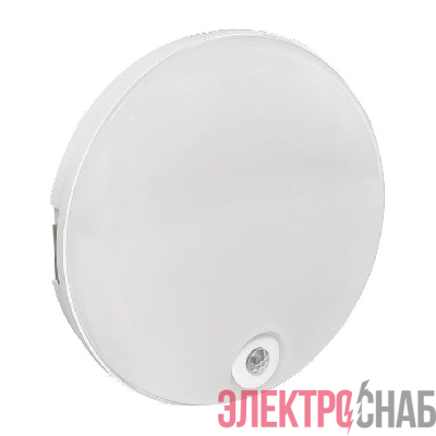 Светильник светодиодный ЖКХ ДПО-2200 12Вт 6500К IP65 круг с инфракрасным датчиком движения LUMA EKF BKL-2200DI-R-12-6500