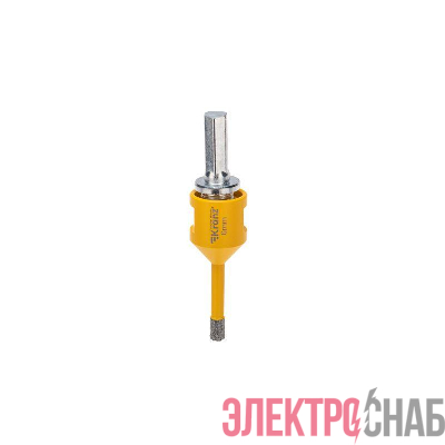 Коронка алмазная профессиональная по керамограниту и железобетону М14 вакуумное спекание 6мм для УШМ Kranz KR-92-1001