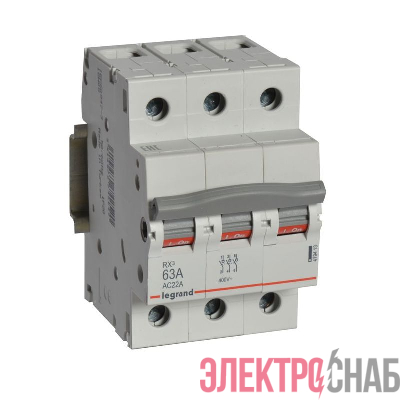 Выключатель-разъединитель 3п 63А RX3 ИЭК Leg 419413