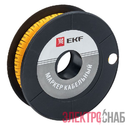 Маркер каб. 2.5кв.мм &amp;quot;8&amp;quot; (ЕС-1) (уп.1000шт) EKF plc-KM-2.5-8