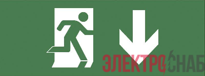 Этикетка самоклеящаяся 350х130мм &quot;Фигура/стрелка вниз&quot; SSA-101 INFO-SSA-103 ЭРА Б0048472