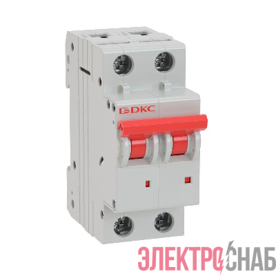 Выключатель автоматический модульный 2п C 10А 6кА MD63 YON MD63-2C10-6