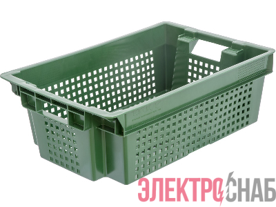 Ящик 600х400х200 1,4кг.  зелёный 102 102