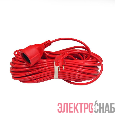 Удлинитель-шнур 1х30м с заземл. 16А IP20 3.5кВт ПВС 3х1.5 DOMTOK 2498