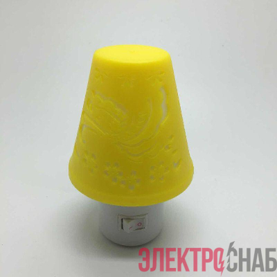 Светильник светодиодный NL-192 "Светильник желтый" 220В ночник с выкл. Camelion 12908