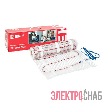 Комплект "Теплый пол" (мат) двухжил. 600Вт 4кв.м "Уют" PROxima EKF nm2-600-4