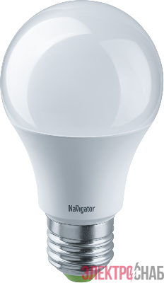 Лампа светодиодная 61 476 NLL-A60-10-24/48-4K-E27 10Вт грушевидная матовая 4000К нейтр. бел. E27 800лм 24-48В низковольтная Navigator 61476
