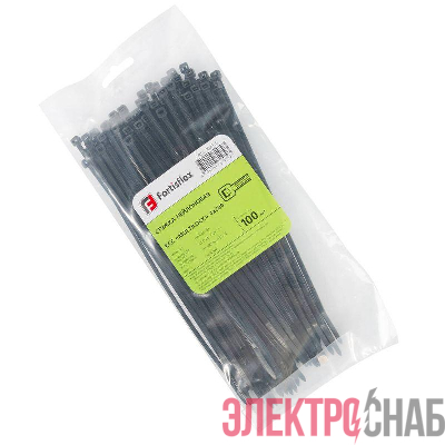Хомут нейлоновый КСС MULTILOCK 4х200 черн. (уп.100шт) Fortisflex 102316