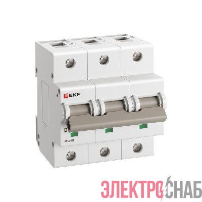 Выключатель автоматический 3п D 25А 15кА ВА 47-125 PROxima EKF mcb47125-3-25D