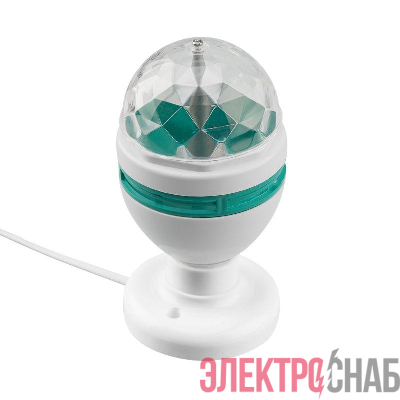 Лампа светодиодная "Диско" 6Вт 3LED RGB E27 230В IP20 с подставкой Neon-Night 601-251