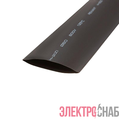 Трубка термоусадочная 60.0/30.0 1м черн. Rexant 25-0060