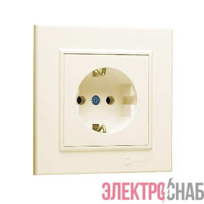 Розетка с/з (Керамика) СП Karea 16А IP20 крем. Makel 56010008