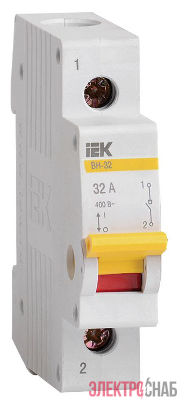 Выключатель нагрузки (мини-рубильник) 1п 32А ВН-32 KARAT IEK MNV10-1-032