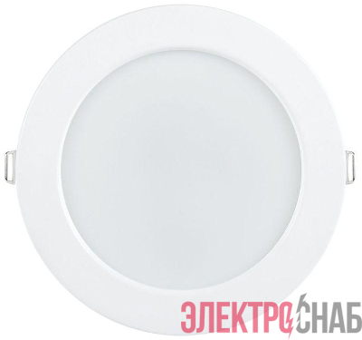 Светильник светодиодный ДВО 1613 12Вт 3000К IP20 даунлайт встраив. круг бел. IEK LDVO0-1613-12-3000-K01