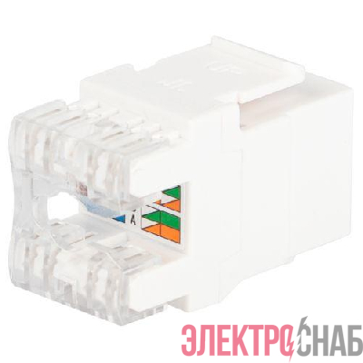 Люк 18-8002-01 коннектор RJ45 CAT6 UTP Keystone бел. Эра Б0063290