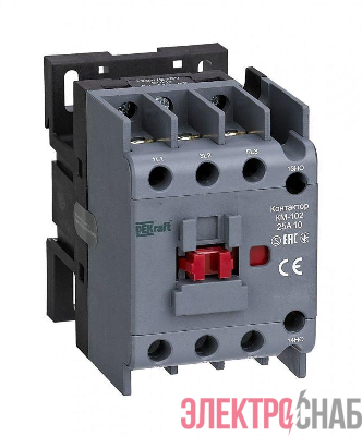 Контактор 25А 400В AC АС3 АС4 1НО+1НЗ КМ-102 DEKraft 21923DEK