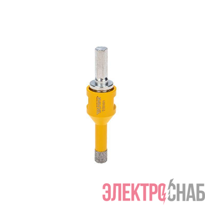 Коронка алмазная профессиональная по керамограниту и железобетону М14 вакуумное спекание 10мм для УШМ Kranz KR-92-1003