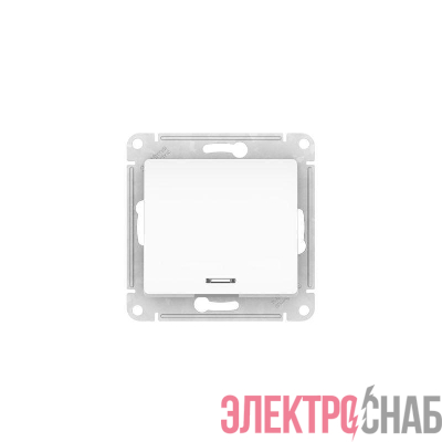 Выключатель 1-кл. Glossa (сх. 1а) 10AX с подсветкой быстрозажим. клем. механизм бел. SE GSL000113S