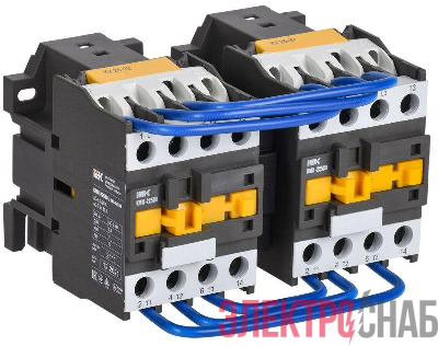 Контактор КМИ-22530 реверс 25А 400В/АС3 2НО IEK KKM23-025-400-20-1
