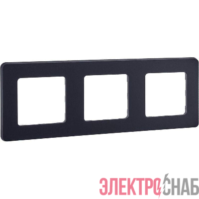 Рамка 3-м Inspiria антрацит IEK 673953