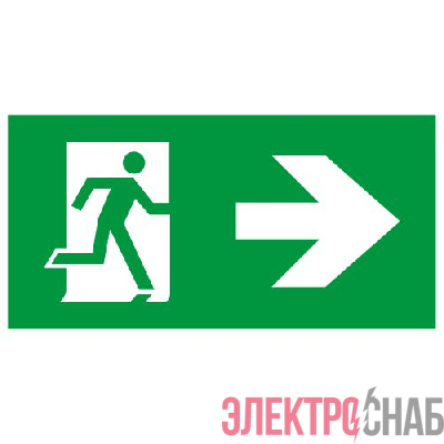 Этикетка самоклеящаяся INFO-SSA-128 бэклит 259х135мм Человек-стрелка зел. SSA-103 ЭРА Б0064725