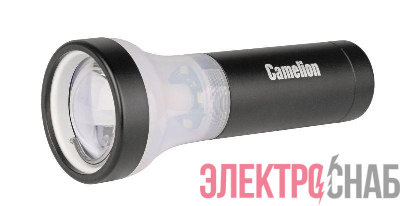 Фонарь LED51512 1LED+4LED 3 режима 3хLR03 алюм. (блист.) черн. Camelion 12973