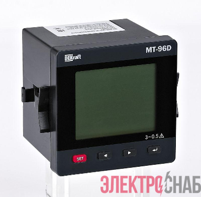 Мультиметр цифровой МТ-96D 3ф вх. 100В 1А RS-485 96х96мм LCD-дисплей DEKraft 50431DEK
