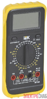 Мультиметр цифровой Professional MY63 IEK TMD-5S-063