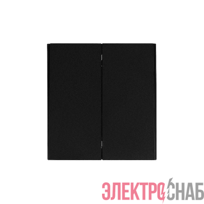 Выключатель 2-кл. СП STRONG MIELE 10А антрацит Kranz KR-78-0706-5