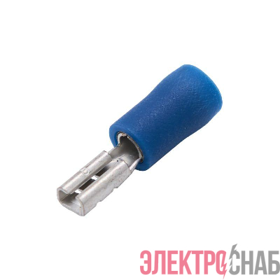 Наконечник изол. "розетка" 1.5-2.5кв.мм А=2.8х0.5мм син. (уп.100шт) DKC 2B04P