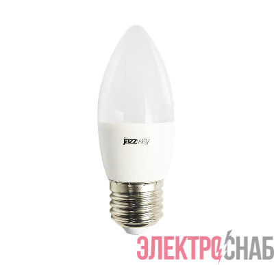 Лампа светодиодная PLED-LX 8Вт C37 свеча 3000К тепл. бел. E27 Pro JazzWay 5028531
